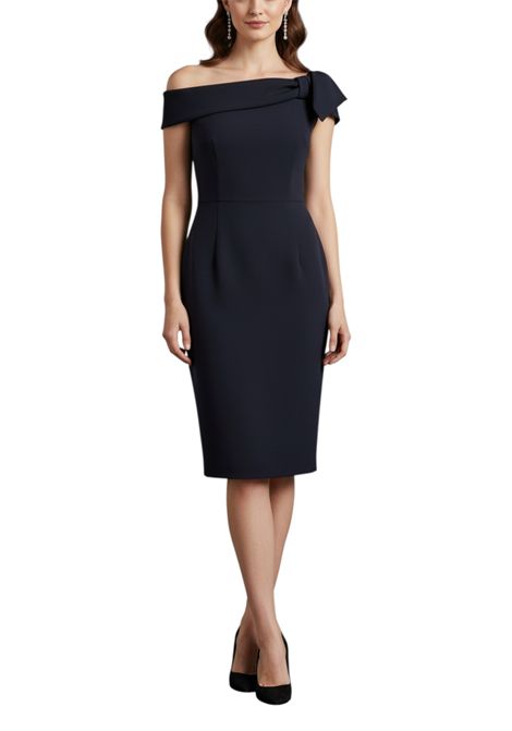 Abito a tubino scollo a barca MISS MAX | Abiti | E6252ABNERO